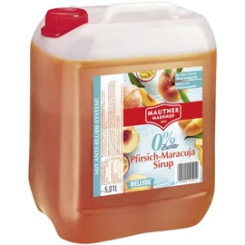 Mautner Markhof 0% Zucker Sirup Pfirsich-Maracuja 5L Kanister