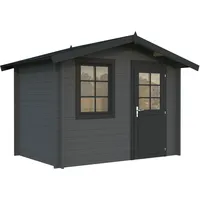 Palmako Gartenhaus Klara 4,7 m2 - 28 mm dunkelgrau/anthrazit