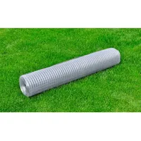 vidaXL Maschendraht Verzinkter Stahl 25x1 m Silbern