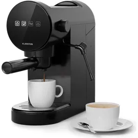 Klarstein Retro Mini-Espressomaschine 0,9L schwarz mit Milchaufschäumer
