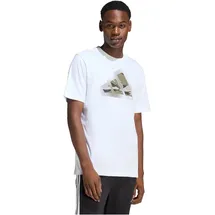 adidas Camo Modern Logo Graphic T-Shirt Herren JZ7493 - white