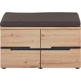 Innostyle Garderobenbank Memphis Holzoptik Braun Eiche