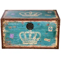 BIRENDY Truhe Kiste SJ14307 Krone Königin England Holztruhe mit