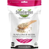 Seba Garden Sonnenblumenkerne, geschält, 1 kg, Güteklasse A, roh, ungesalzen, glutenfrei, Keto-freundlich, Proteinquelle, hoher Fasergehalt, Eisenquelle, nicht gentechnisch verändert