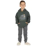 Salt and Pepper Jungen Kapuzensweatshirt mit Jeep Druck und HD Print - 128-134