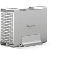 Yottamaster 2 Bay RAID Festplattengehäuse, Aluminium USB3.0 Externes SATA Festplattengehäuse für 3,5 Zoll Festplatten Unterstützung für RAID 0/1/SPAN, bis zu 32TB-[DR2RU3-35]