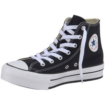 Converse Chuck Taylor All Star EVA Lift Canvas Platform Sneaker, Black/White/Black, 35