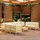 vidaXL Garten-Lounge-Set 9-tlg. Kiefer creme