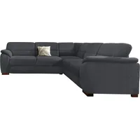 sit&more Ecksofa SIT & MORE "Montego L-Form, B: 255 cm", grau (anthrazit), B:255cm H:88cm T:225cm, Luxus-Microfaser (90% Polyester, 10% Polyamid);Struktur (100% Polyester);Luxus-Microfaser ALTARA NUBUCK (100% Polyester), Sofas, Ecksofa, wahlweise mit Bettfunktion