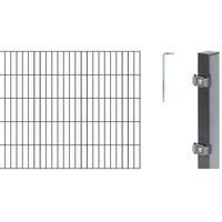 GAH ALBERTS Doppelstabmattenzaun Set 1 x 26 m anthrazit