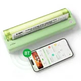 Bisofice P80 Thermodrucker, A4, tragbar, Bluetooth, ohne Tinte, 203 DPI – Technologie gegen Verlaufen des Papiers – kompakt für Büro, Reisen, Studio, Zuhause