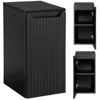 Lomadox Badschrank 30cm, in schwarz, NEWPORT-56-BLACK - schwarz