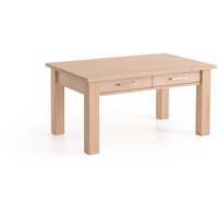 Couchtisch Tisch mit Schublade JORGE Eiche Massivholz 110x70 cm
