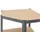 Juskys Eckregal Metall 160 x 75 x 40-75 cm Grau