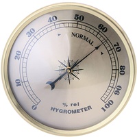 LICHENGTAI Hygrometer Analog Luftfeuchtigkeit, Hygrometer Innen Analog, Zimmerthermometer und Luftfeuchtigkeitsmessgerät, Glockenthermometer und Hygrometer für zu Hause oder im Büro