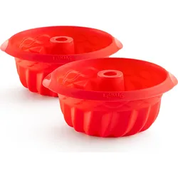 Lekue Formen für Gugelhupfe 15 cm rot 2 St.