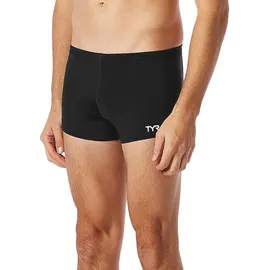 Tyr Solid Square Leg Badehose Schwarz 30