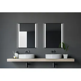 DSK Design LED-Lichtspiegel Black Stark 80 cm x 60 cm