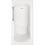 Badewanne mit Tür SCHULTE Q1 Tür links 150 x 75 cm alpinweiß mit Front- und Seit