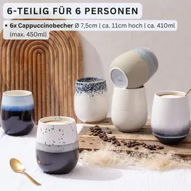 sänger Cappuccinobecher 0,41 l Mehrfarbig 6 St.