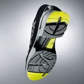 Uvex 1 8543847 ESD Sicherheitshalbschuh S1 SRC, Arbeitsschuhe für Damen - Herren, Schwarz/Lime - Gr. 47