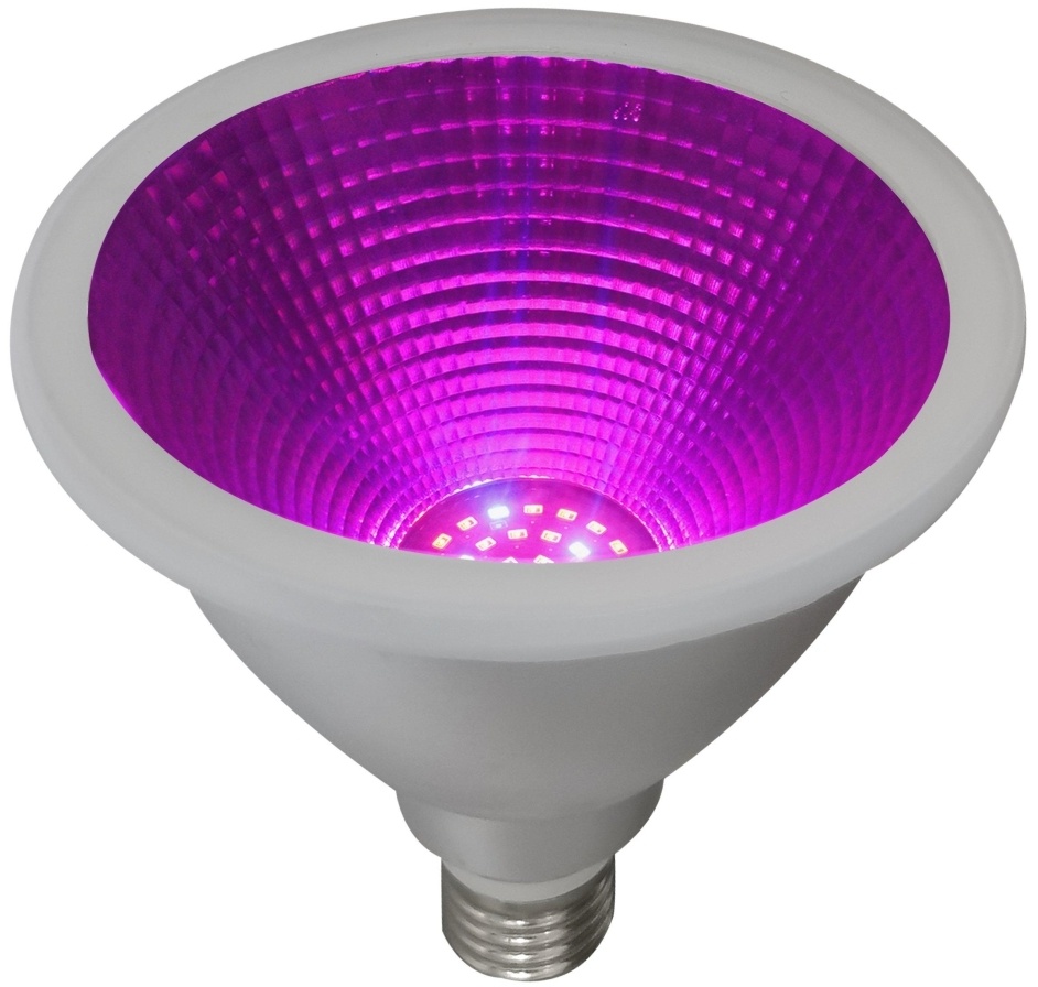 PR Home Grow LED Pflanzenlampe E27 PAR38 Leuchtmittel 13W IP65 30° 480umol/m2s 450nm/620-630nm