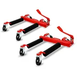 EBERTH Rangierwagenheber 2 x Rangierhilfe hydraulisch, 680 kg Tragkraft, für max. Reifenbreite 230 mm, min. Spannweite 345 mm