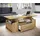 VCM Couchtisch Junata beige Eiche 52 x 44 cm