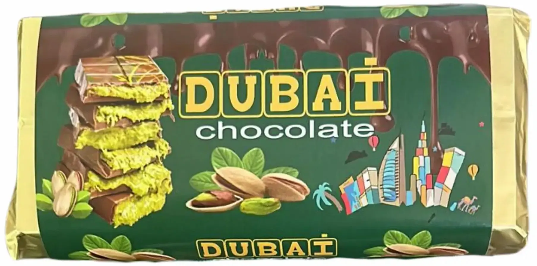 Dubai Schokolade mit Pistazien und Kadayif 200 g