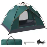 Camping Zelt für 2 Personen, CampingZelt Automatisches, Quick -Zelt Pop Up Kuppelzelt, Wasserdicht & Winddicht Campingzelt mit Abnehmbarer, äußerer Zeltplane für Familien, Camping, 200 * 150 * 110CM