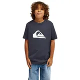 QUIKSILVER EV Comp Logo", SS Kids Boy's Black 14, Dunkles Marineblau, 14 Jahre