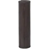 vidaXL Teppich, Rechteckig Dunkelbraun 80x1000 cm Bambus