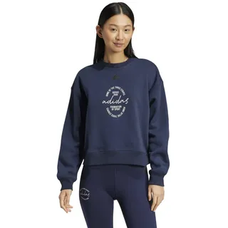 Adidas Signature Graphic Print Fleece Loose Sweatshirt, Langarm-Sweatshirt, IY1457