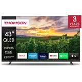 Thomson 43-calowy (108 cm) telewizor FHD Smart Android TV (WLAN, HDR, potrójny Tuner DVB-C/S2/T2, sterowanie głosowe, Netflix, YouTube, Prime Video, Disney+) – 43QA2S13-2023