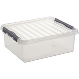 Sunware Aufbewahrungsbox Q-Line 25L transparent 50 x 40 x 18 cm