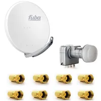 PremiumX Fuba DAA 850 W Satellitenantenne 85cm Aluminium Weiß