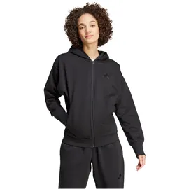 adidas All SZN Fleece Kapuzen-Sweatjacke Damen IX3809 - black XXS