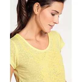 Heine Rundhals-Shirt in gelb | Gr.: 42