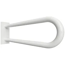 Brillantbad BELP Stützgriff in U-Form Eisen Weiß mit Abdeckung 103x253x866 mm, 120 kg Traglast für Bad & WC >> zum Bohren