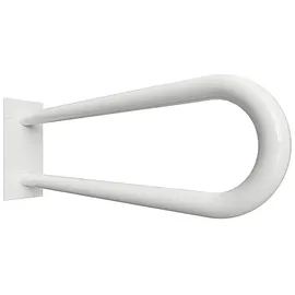 Brillantbad BELP Stützgriff in U-Form Eisen Weiß mit Abdeckung 103x253x866 mm, 120 kg Traglast für Bad & WC >> zum Bohren