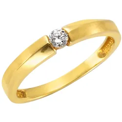 Celesta Gold Ring 375 Gold Zirkonia weiß