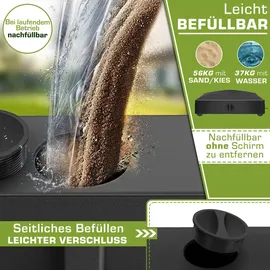 tillvex Schirmständer PAVERA Granit Schwarz