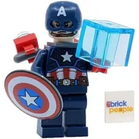 LEGO Superheroes: Captain America Minifigg, mit Jetpack und Tesseract