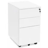 KADIMA DESIGN Rollcontainer, Weiß, Metall, Rechteckig, 52x40x61 cm, Arbeitszimmer, Container