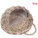 I Rattan Wandkorb Blumentopf Pflanzenhalter Wandbehang 1 Stück