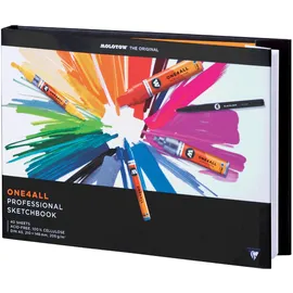 Molotow ONE4ALL Professional Sketchbook 40 Blatt 205 g/qm Weiß