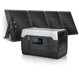 CTOLITY XP1000 Tragbare Powerstation mit 200W Solarpanel, 1024Wh Solargenerator mit 1800W Ausgang, LiFePO4 Batterie Schnellladung für Camping, Wohnmobil, Off-Grid, Zuhause, Notfall, Notstromaggregat
