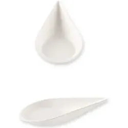 NATURESTAR Bio Fingerfood-Schalen Drop, Zuckerrohr, Mini-Schale zum präsentieren von Fingerfood, 1 Packung = 50 Stück