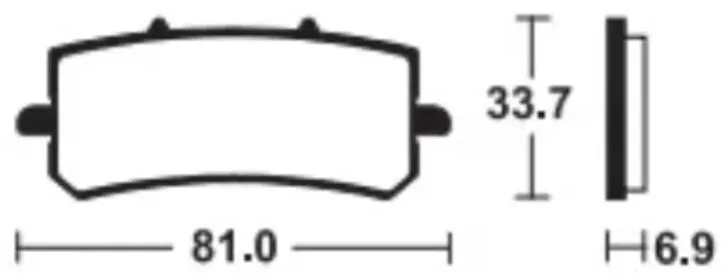 TECNIUM Bremsbeläge aus Sintermetall - MTR462