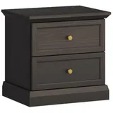 konsimo® Nachtschrank Katria 52 x 51 x 40 cm Schwarz